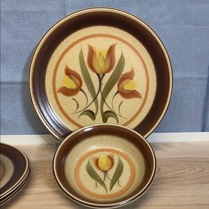 Vintage Premiere Canyon craft Dura Stone BALI P4051 Dinnerware